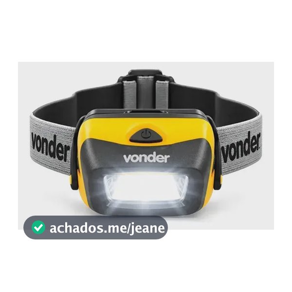 LANTERNA DE CABEÇA LED COB LCV 120 LUMENS CAPACETE VONDER