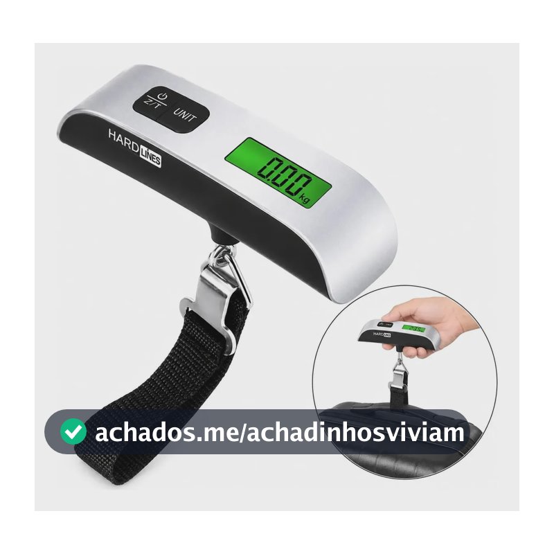 Balança Hardline Para Malas De Viagem Digital Portátil Até 50kg
