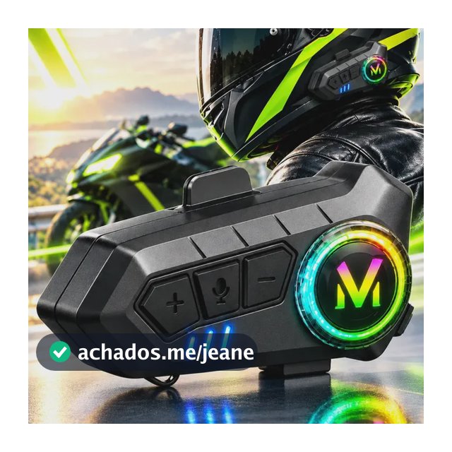 Fone De Ouvido Para Capacete Intercomunicador Moto Sem Fio