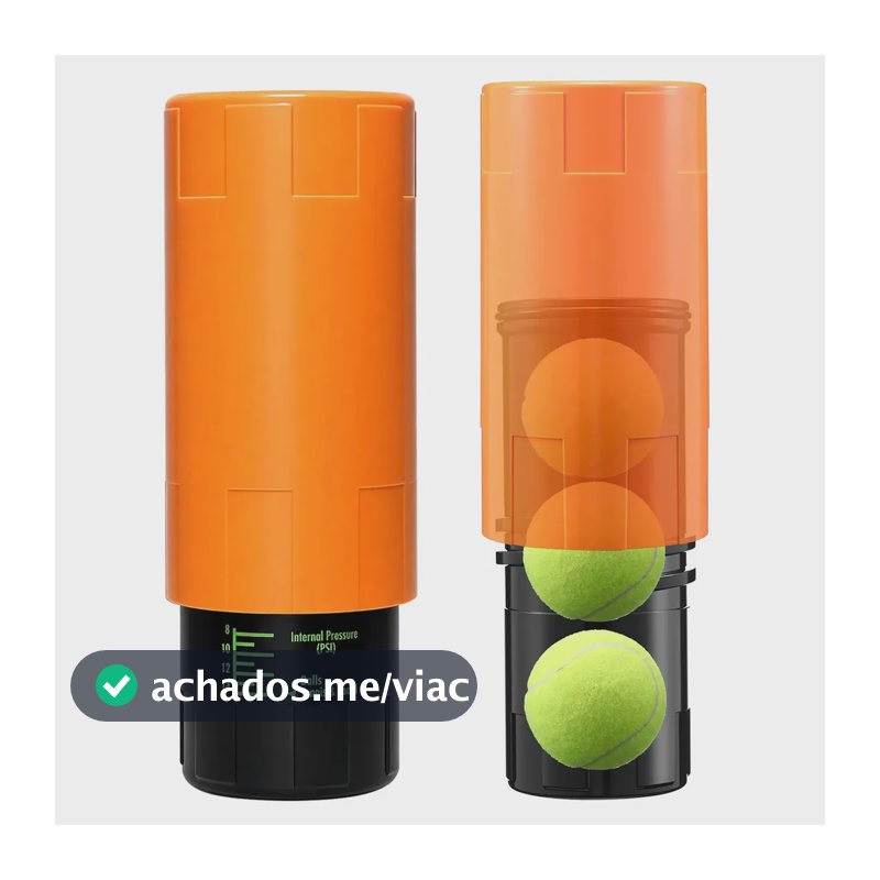 Protetor Da Bola Do Tênis Pressurizador Tennis Padel Bolinha Cor Laranja CELYON