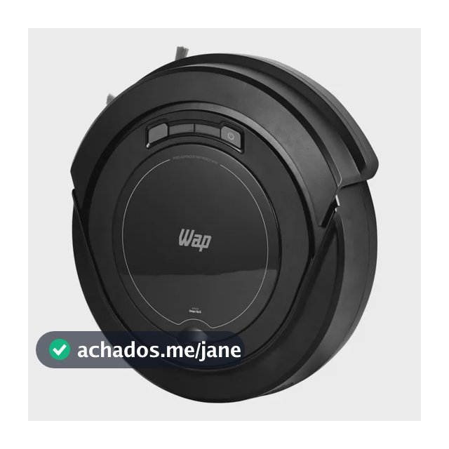 Robô aspirador Robot W90 varre aspira e passa pano 30w Wap cor preto