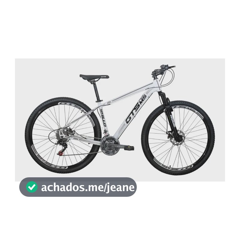 Bicicleta Gts Pro M5 Techs Aro 29 Freios À Disco 24 Marchas Cor Branco Tamanho Do Quadro 17