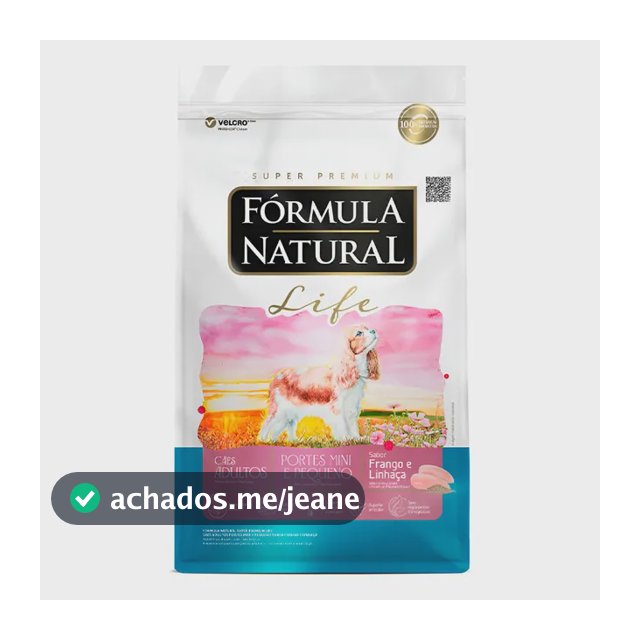 Ração Fórmula Natural Life Cães Adultos Mini Pequeno 10kg