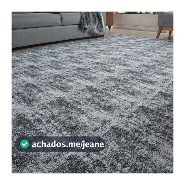 Tapete Antiderrapante Mesclado 1,00x1,40 Sala Quarto Moderno