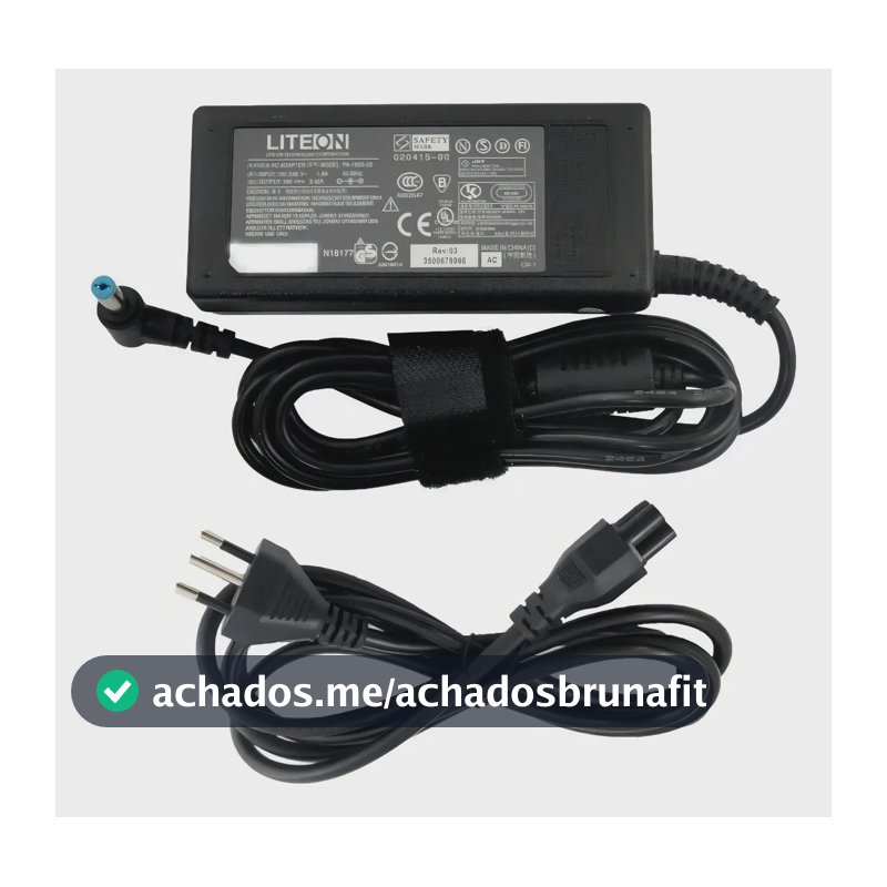 Carregador Ultrabook para Acer M5-481t-6650 19v 3.42a F5-573