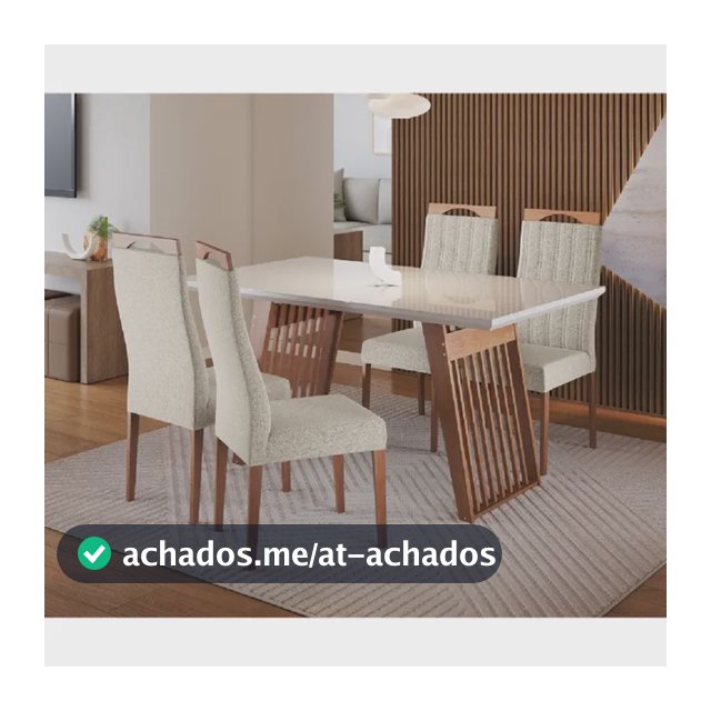 Conjunto Sala De Jantar Moscou Com 4 Cadeiras Grecia Madetal