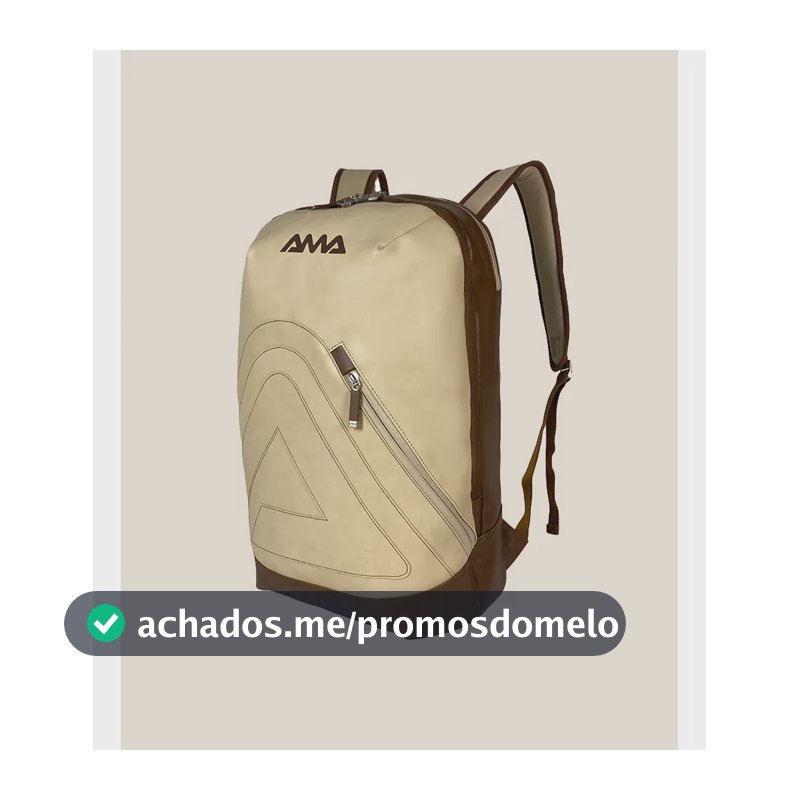 Nova Mochila Raqueteira Ama Sport Supreme Bege Beach Tennis Bege
