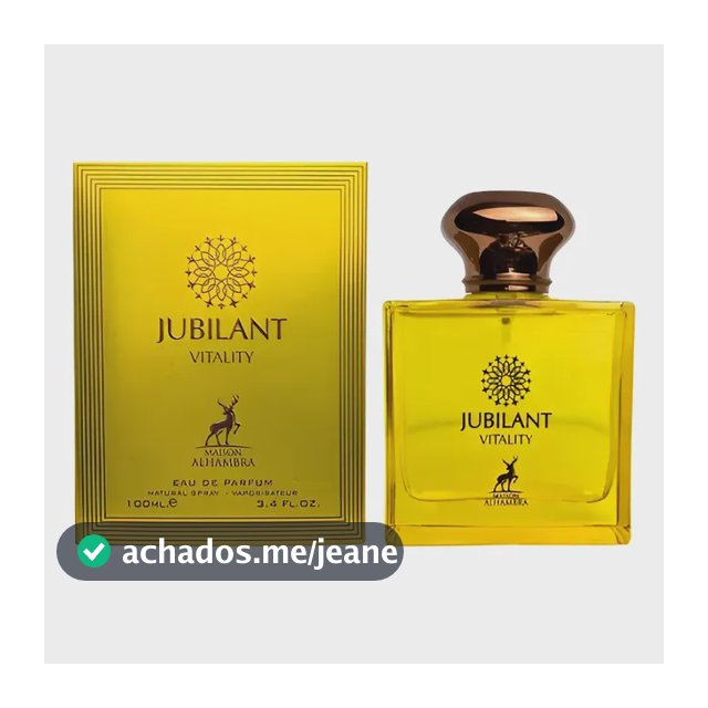 Perfume Jubilant Vitality Maison Alhambra 100 Ml Masculino
