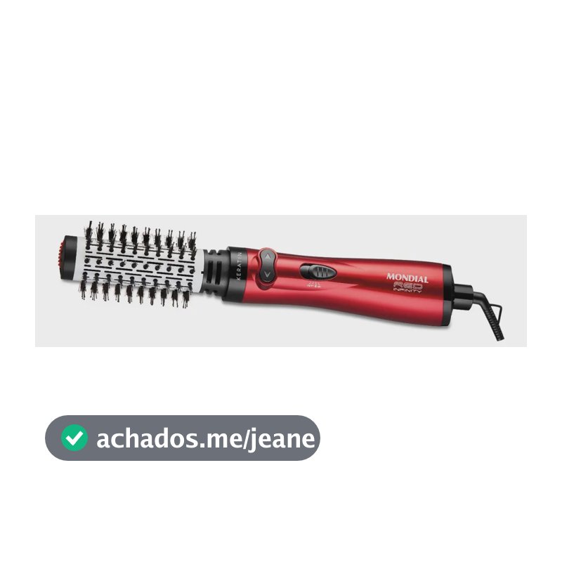 Escova Rotativa Infinity Keratin, Mondial, 1000W - ER-11-KR