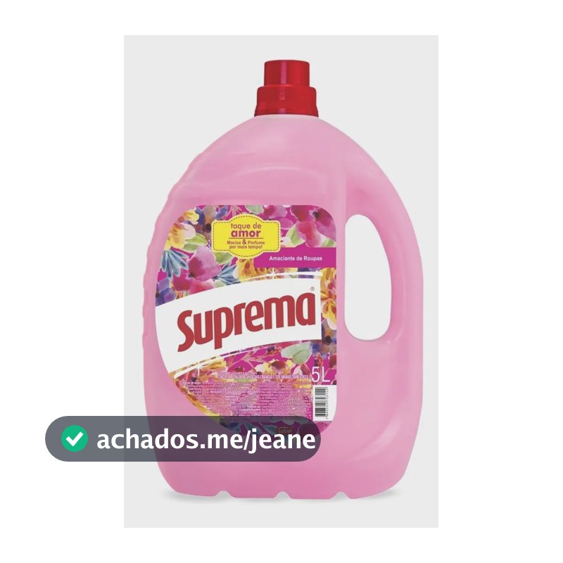 Amaciante De Roupas Toque De Amor 5 Litros Suprema