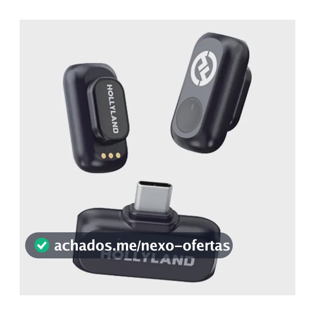 Microfone Lark A1 Hollyland Mini Usb-c Preto