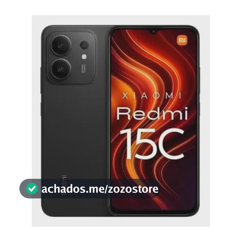 Celular Xiaomi Redmi15c 256gb Ram 8gb Rom 2026 Cor Preto
