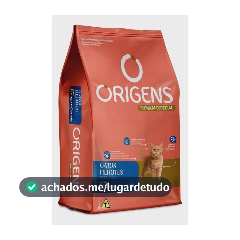 Ração Origens Premium Especial Gatos Filhotes Frango 3 Kg