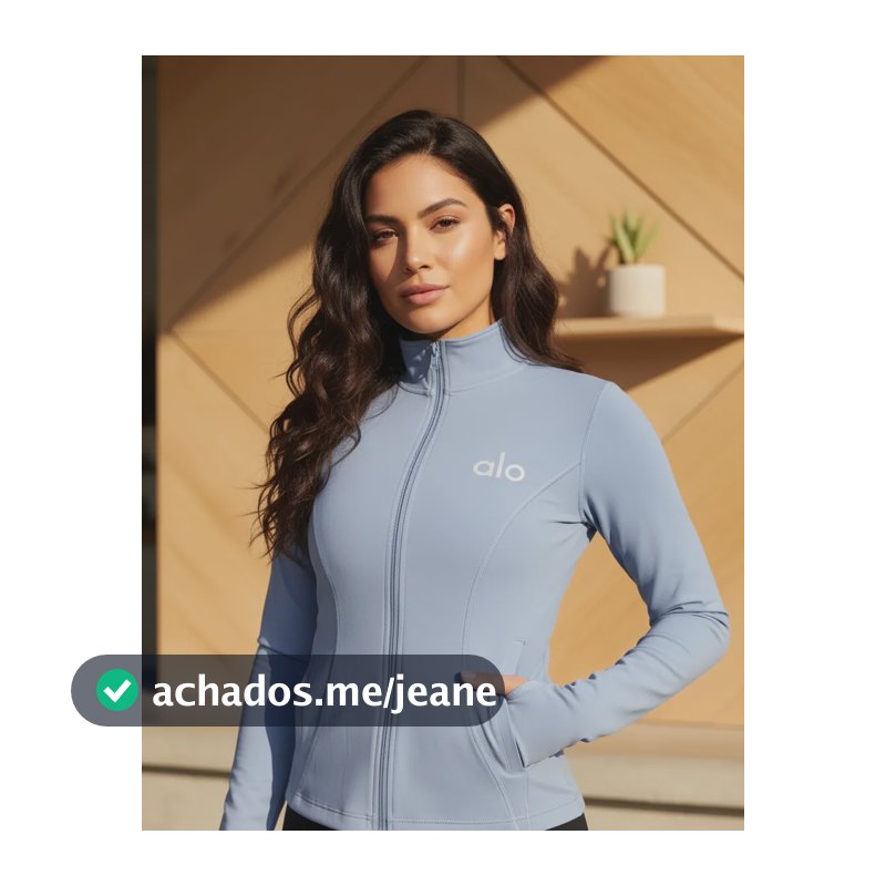 Jaqueta Alo Cor Exclusiva Poucas Unidades Azul-celeste P/m/g
