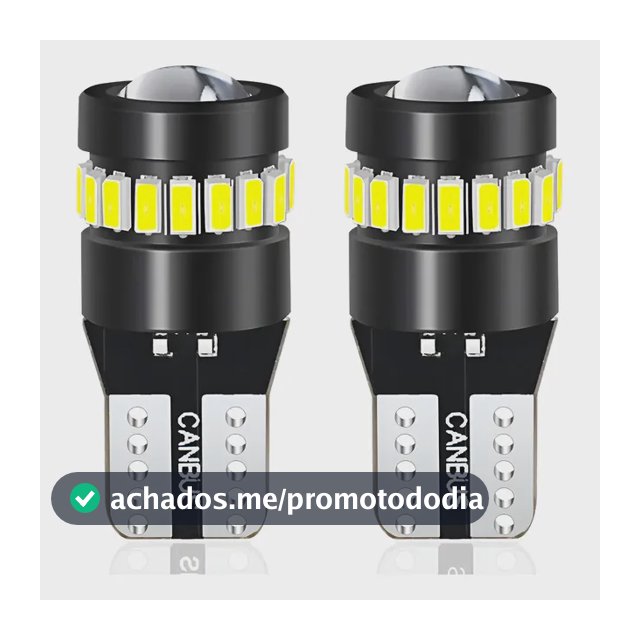 Melhor Lâmpada Led Pingo T10 Extra Forte Canhão 6000k Oferta T10