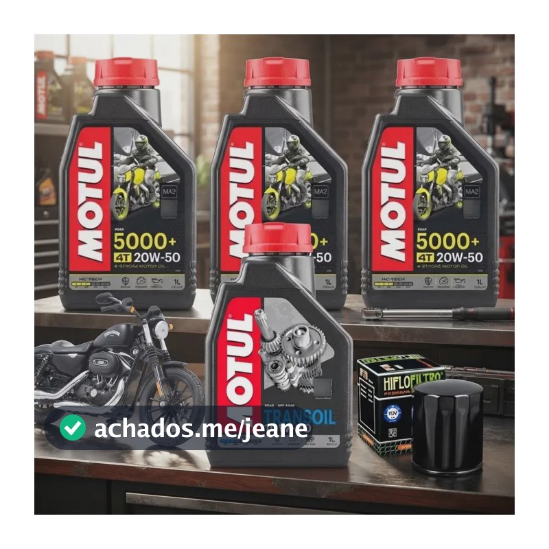 Kit Revisão Troca Óleo Motul Hiflo Harley Sportster 883 1200