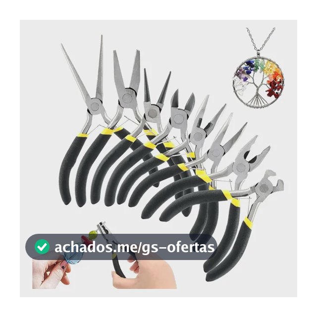 Kit 8 Alicates Anti Estática Eletrônica Bijuteria Diy Artes