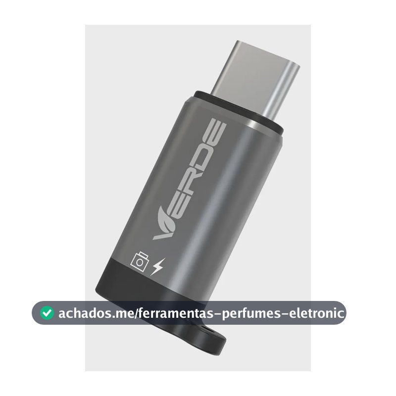 Adaptador Lightning Para Usb-c Compatível Com O iPhone 15/16 Cinza-escuro
