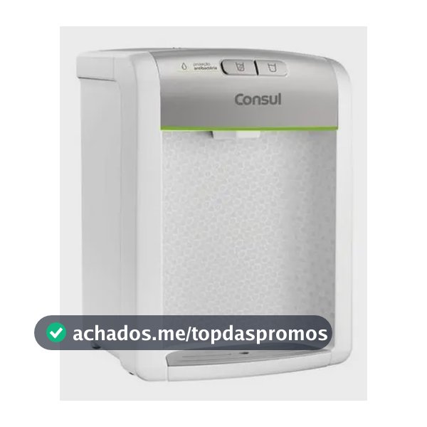 Purificador De Água Consul refrigerado Natural E Gelada com proteção antibactérias Bivolt Consul Branco - CPB34ASVNA