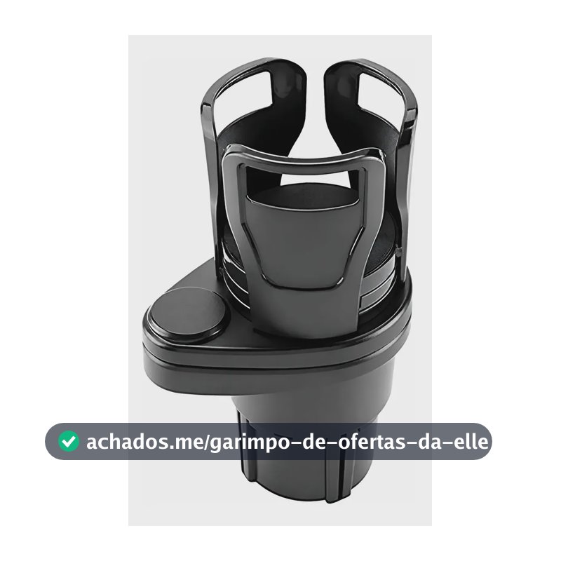 Suporte Veicular Ajustável Garrafa Copo Cuia Chimarrão Lata Preto