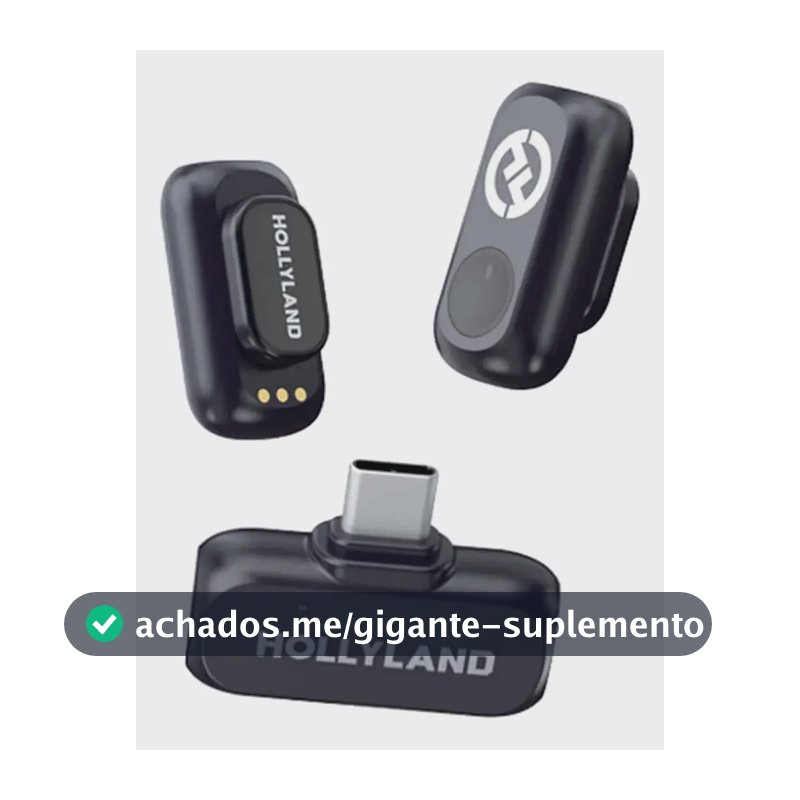 Microfone Lark A1 Hollyland Mini Usb-c Preto