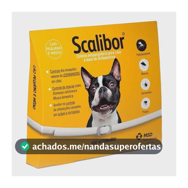 Coleira Repelente Scalibor® 19g  48cm Laranja