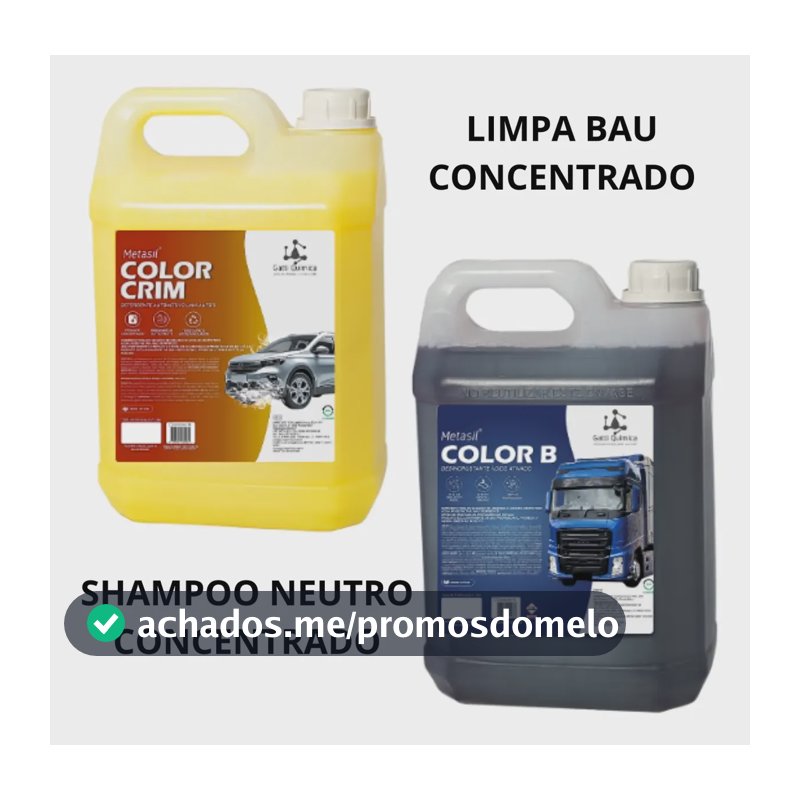 Kit P/lavagem Automotiva Metasil Shampoo E Limpa Bau Roxo