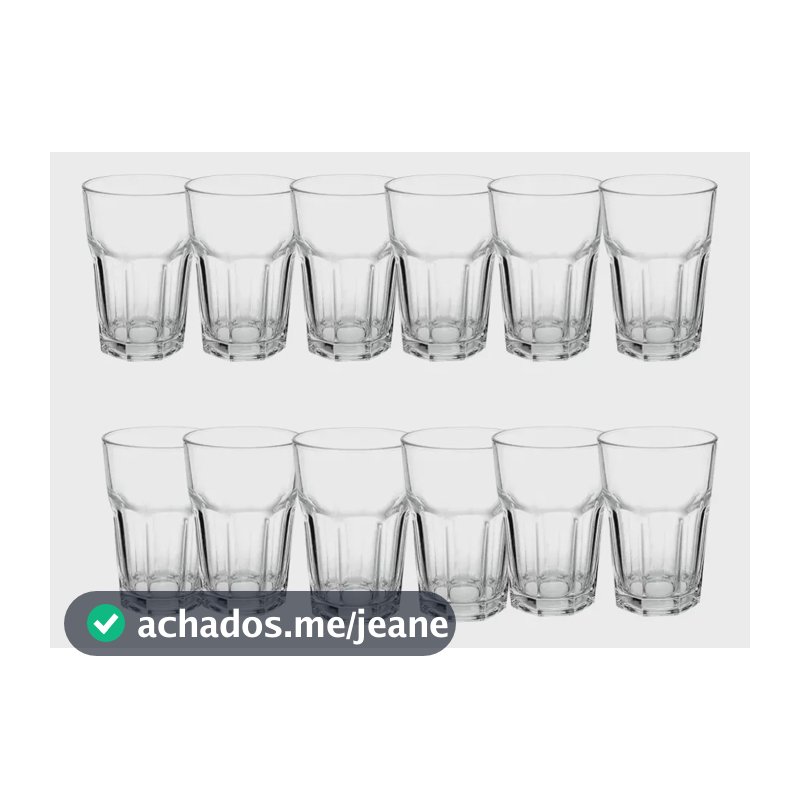 Jogo Copo Bristol 410ml 12 peças - Nadir