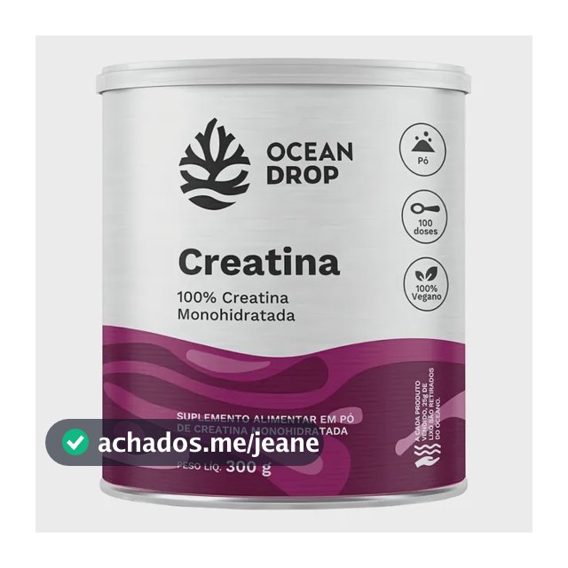 Creatina monohidratada Ocean DROP Creatinas em pó Sem sabor x 300g