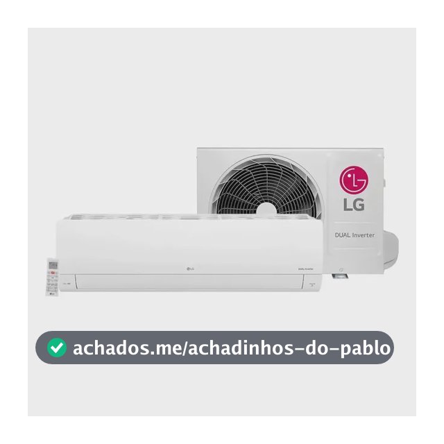 Split hi wall inverter LG dual compact R-32 12000 btu/h frio
