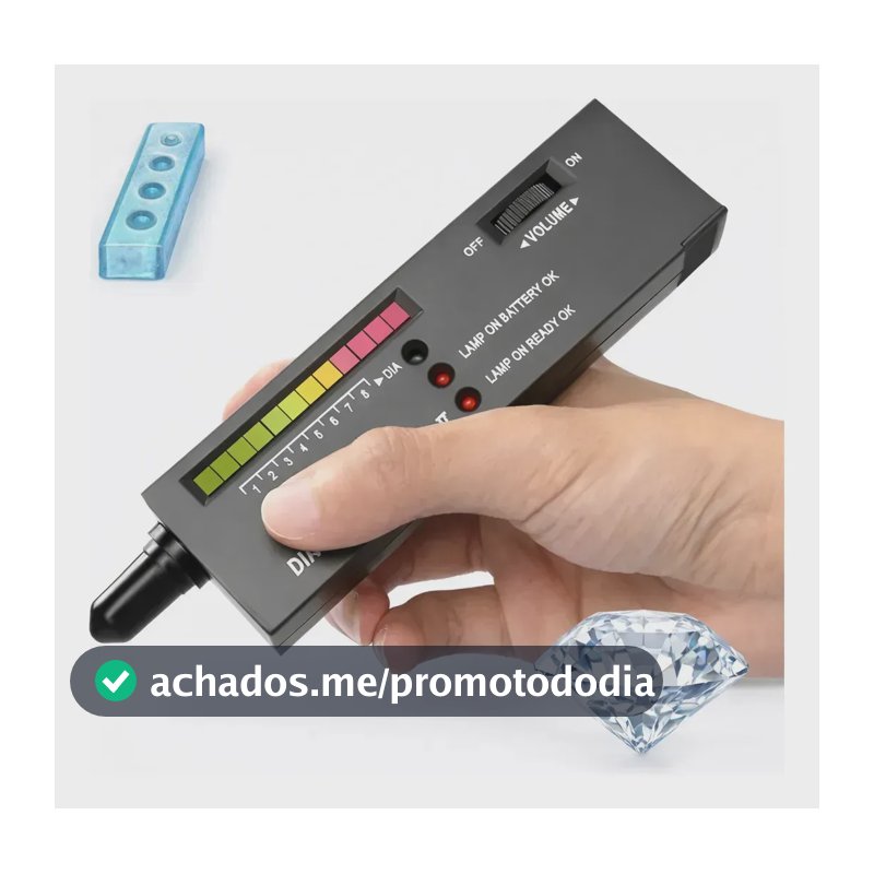 Testador de Diamante Portátil para Joias com Alta Precisão