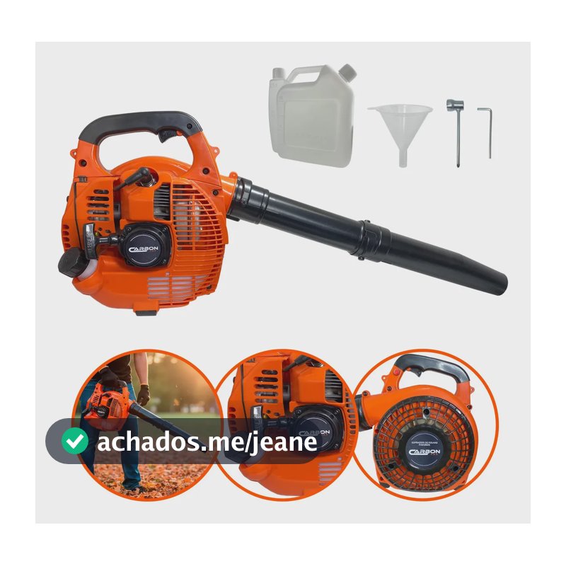 Soprador de folhas lateral Fak260S 2T 26Cc 0,90Hp Carbon Fak cor laranja profissional a gasolina