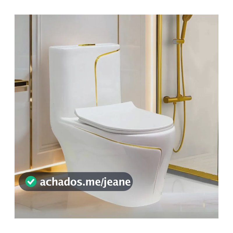 Vaso Sanitário Monobloco Acoplada Las Vegas Gold + Cor Miami Tampa Branca