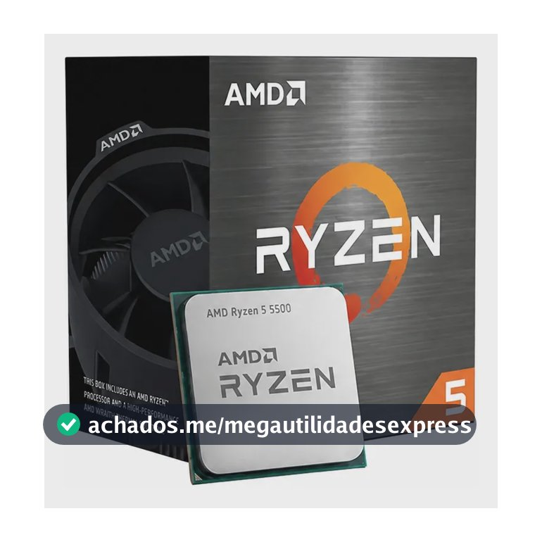 Processador Amd Ryzen 5 5500 3.6ghz 4.2ghz Max Turbo Cache 1