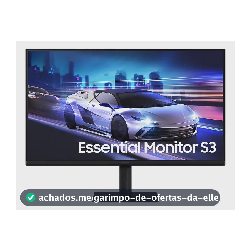 Monitor Gamer Samsung 27" FHD,120 Hz, HDMI, Preto, S3