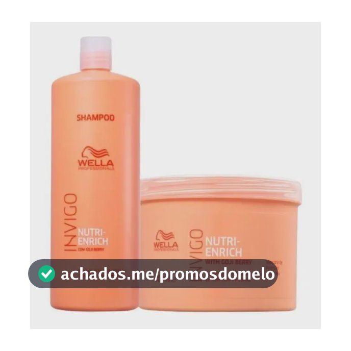 Wella Kit Nutri Enrich Shampoo 1l+ Masc 500ml