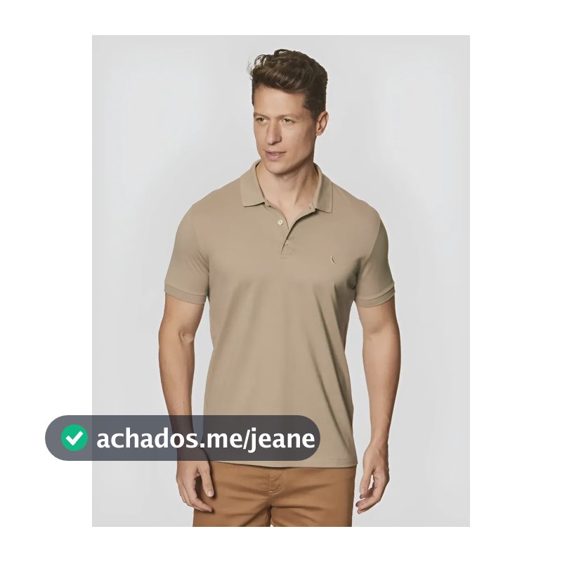 Camisa Reserva Masculino Polo Regular Essence Cinza Lua Liso Gg