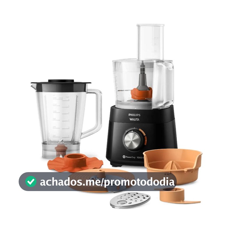 Processador Walita Preto 1000w - Hr7304/92 Preto