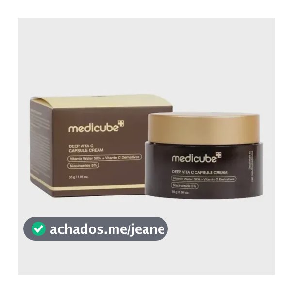 Creme Facial Medicube Deep Vita C Capsule Cream 55g para Luminosidade e Uniformização da Pele