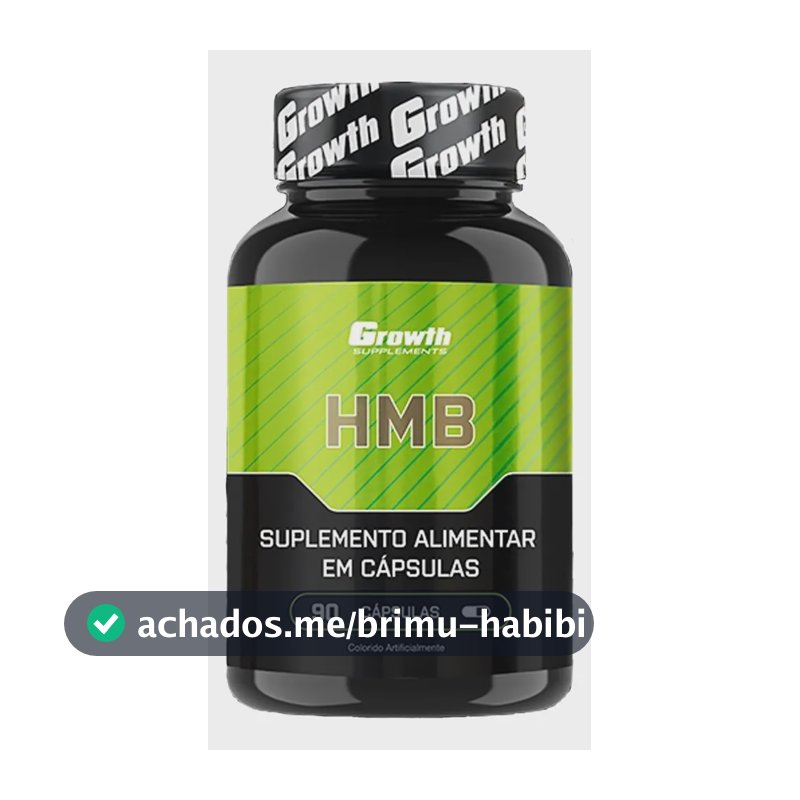 Hmb 90 Cápsulas Growth Supplements Sem Sabor
