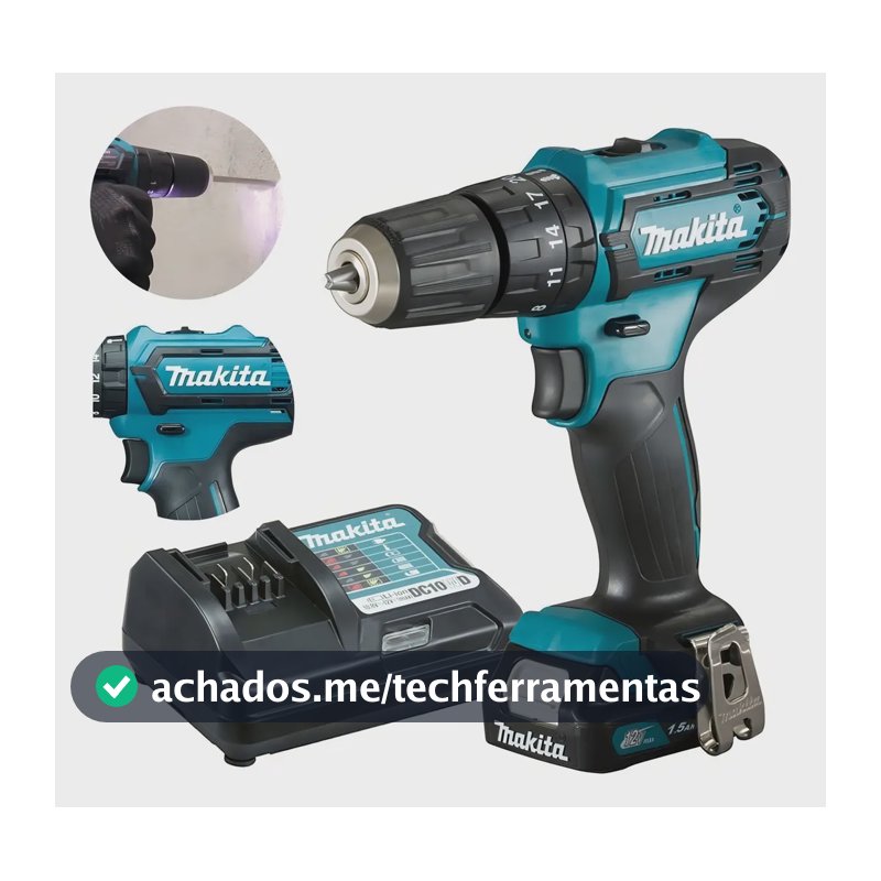Parafusadeira E Furadeira Impacto 12v 3/8 1,5ah Makita