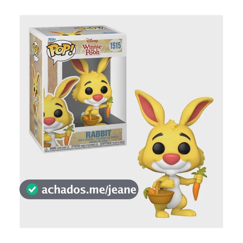 Boneco Funko Pop! Disney O Ursinho Pooh - Coelho