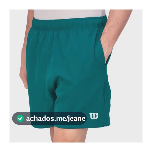Shorts Wilson Tour 3 Verde Verde Liso P