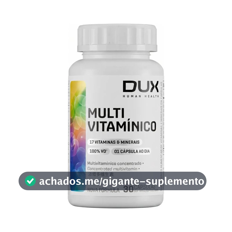 Multivitamínico - Pote 30 Cápsulas Dux Nutrition