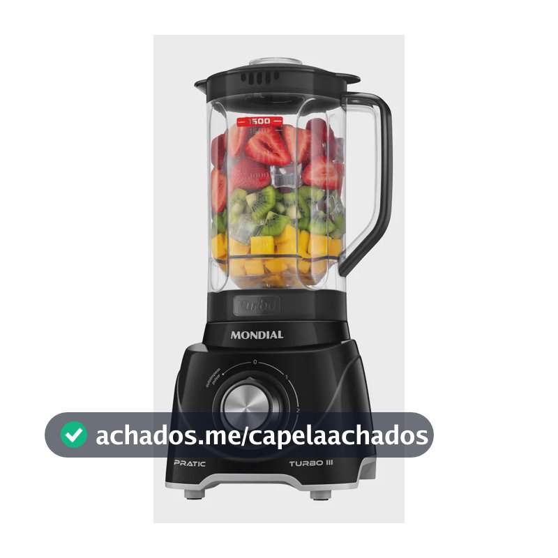 Liquidificador Pratic Turbo III, Mondial, 550W - L-93-BG