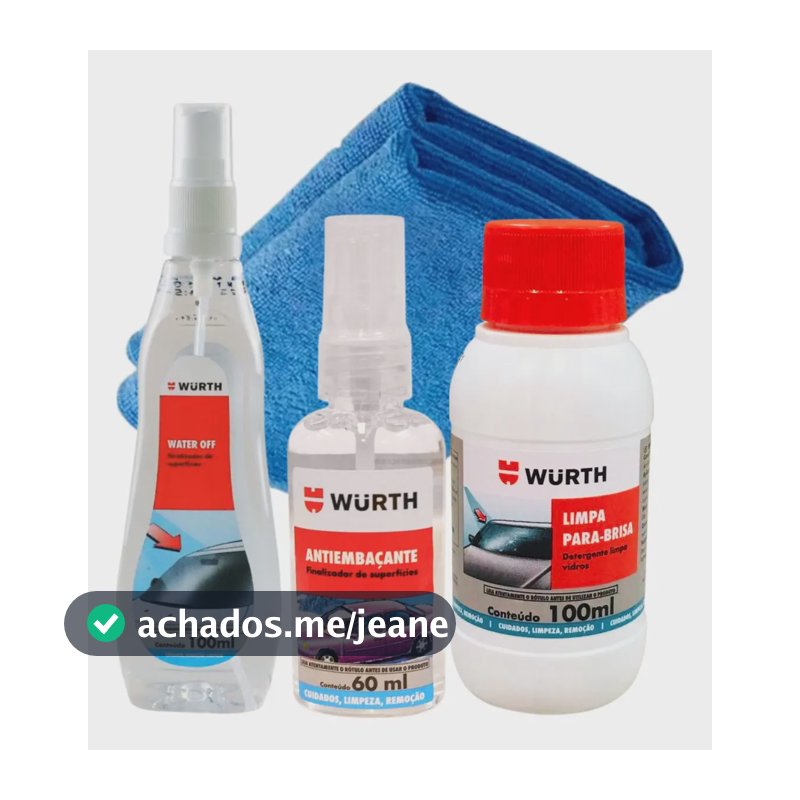 Antiembaçante Limpa Parabrisa Water Off Cristalizador + Pano