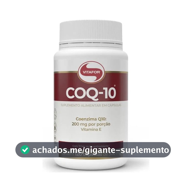 Coenzima Q10 Vitafor 200mg Por Porção 120caps