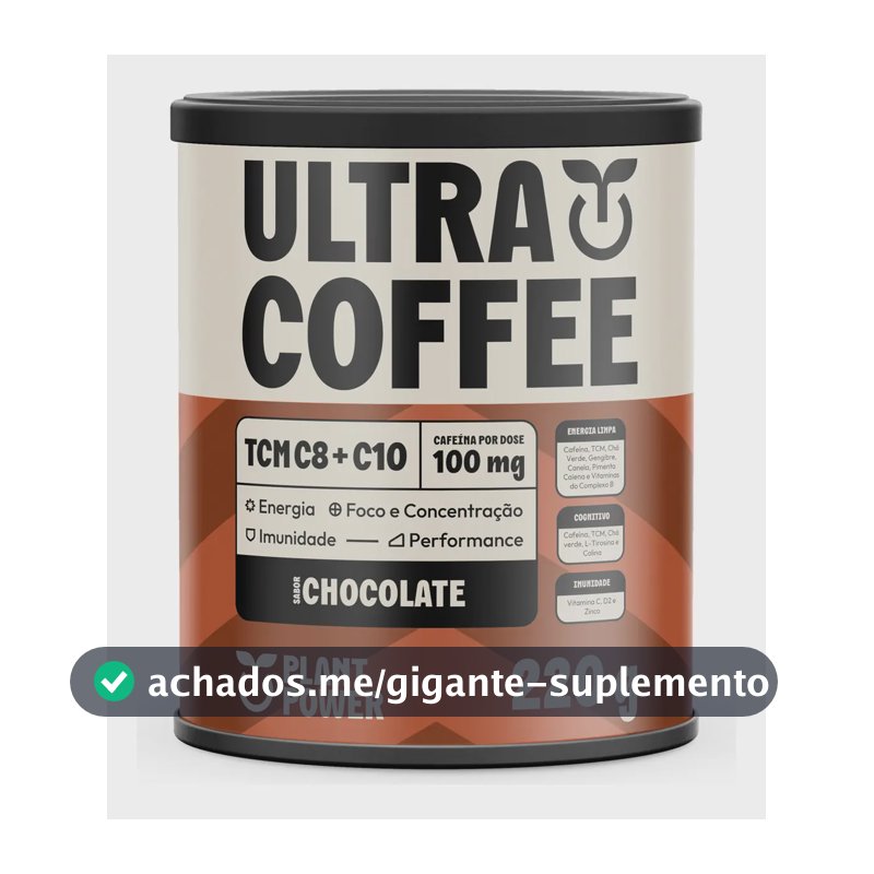 Suplemento Ultracoffee Chocolate Plant Power 220g