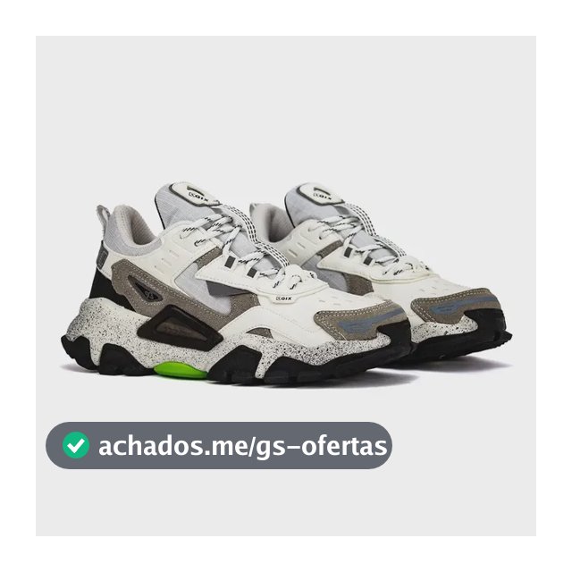 Tênis Qix Trek Out Door Branco Cinza Original Refletivo