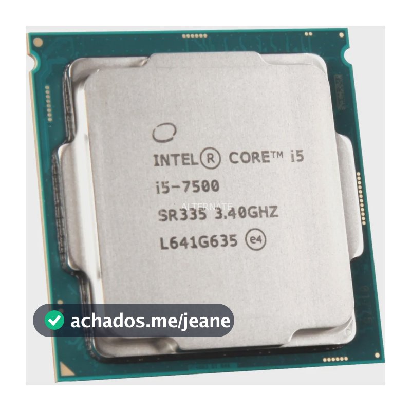 Processador Intel Core i5-7500 7ª Geração 3.8GHz 4 Núcleos LGA1151 Gráficos 4K